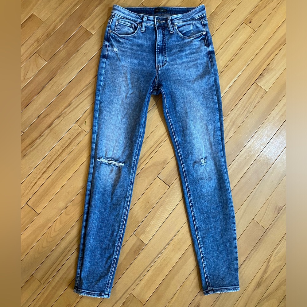 Silver Jeans High Note Skinny Distressed Jeans W28 L29